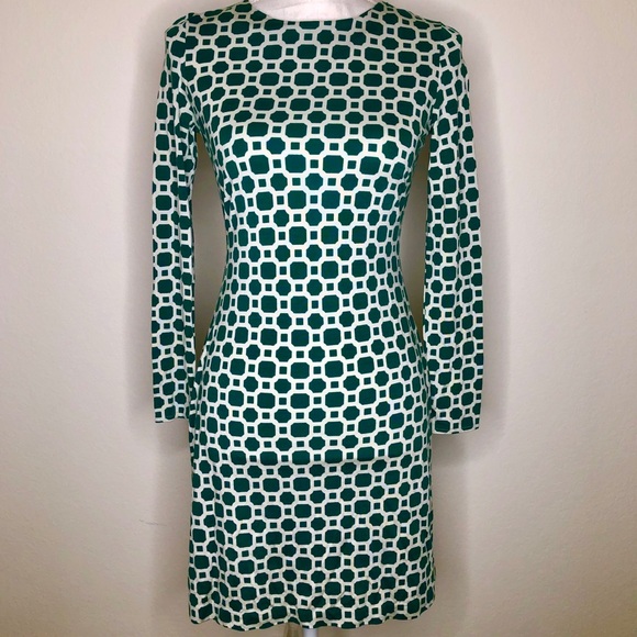 Banana Republic Dresses & Skirts - Banana Republic Geometric Green White Dress 2P